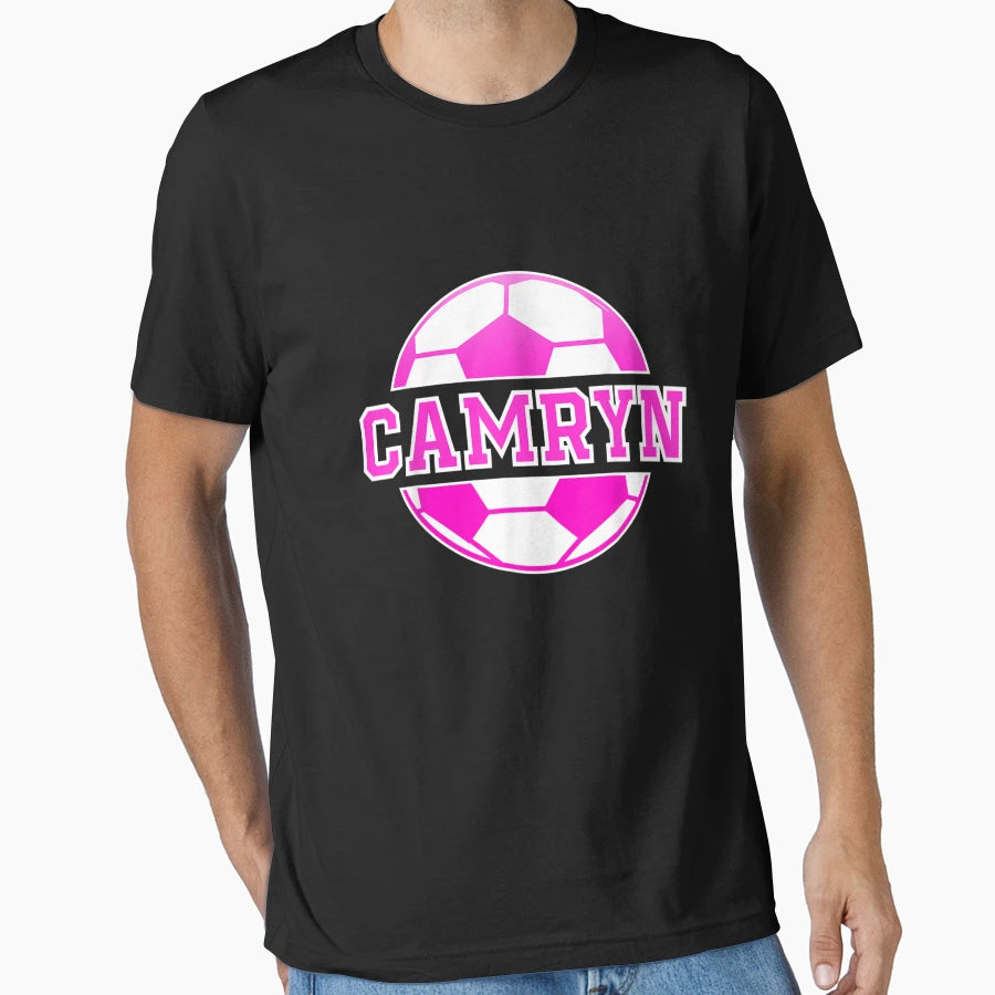 Camryn Name Soccer Play Football T-Shirt - Aesthetic Graphic Men Women - T-Shirt, Sweatshirt, Hoodie