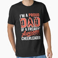 Cheer Cheerleading Dad Fathers Day T-Shirt - Custom Art Print for Adults - T-Shirt, Sweatshirt, Hoodie
