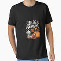 Pumpkin Spice Football Tis Season Fall T-Shirt - Custom Art Print Unisex - T-Shirt, Sweatshirt, Hoodie