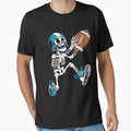 Football Skeleton Halloween T-Shirt - Casual Everyday Wear Unisex - T-Shirt, Sweatshirt, Hoodie