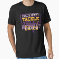 Score Tackle Yell Repeat Football Coach T-Shirt - Trendy Graphic for Adults - T-Shirt, Sweatshirt, Hoodie