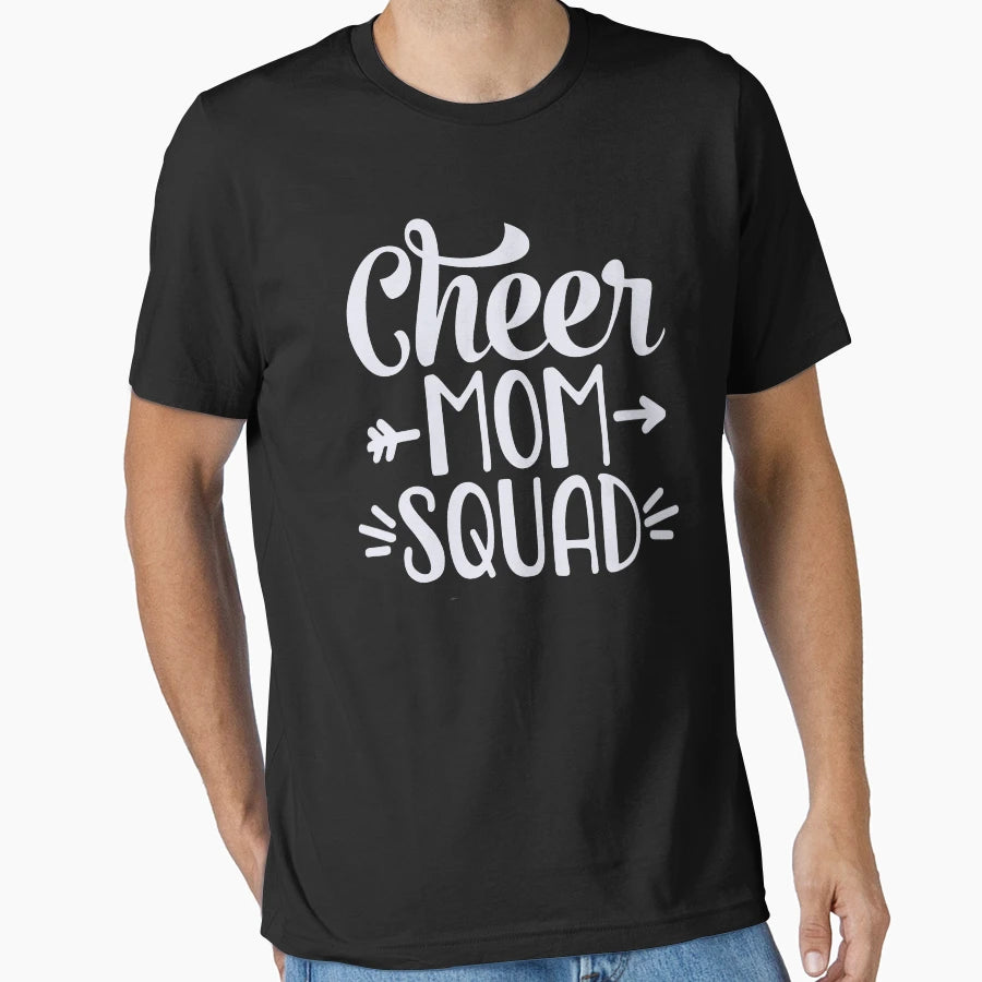Cheer Mom Squad T-Shirt - Graphic Print Unisex - T-Shirt, Sweatshirt, Hoodie