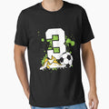 Football Birthday 3 Years Old 3Rd T-Shirt - Streetwear Style for Adults - T-Shirt, Sweatshirt, Hoodie