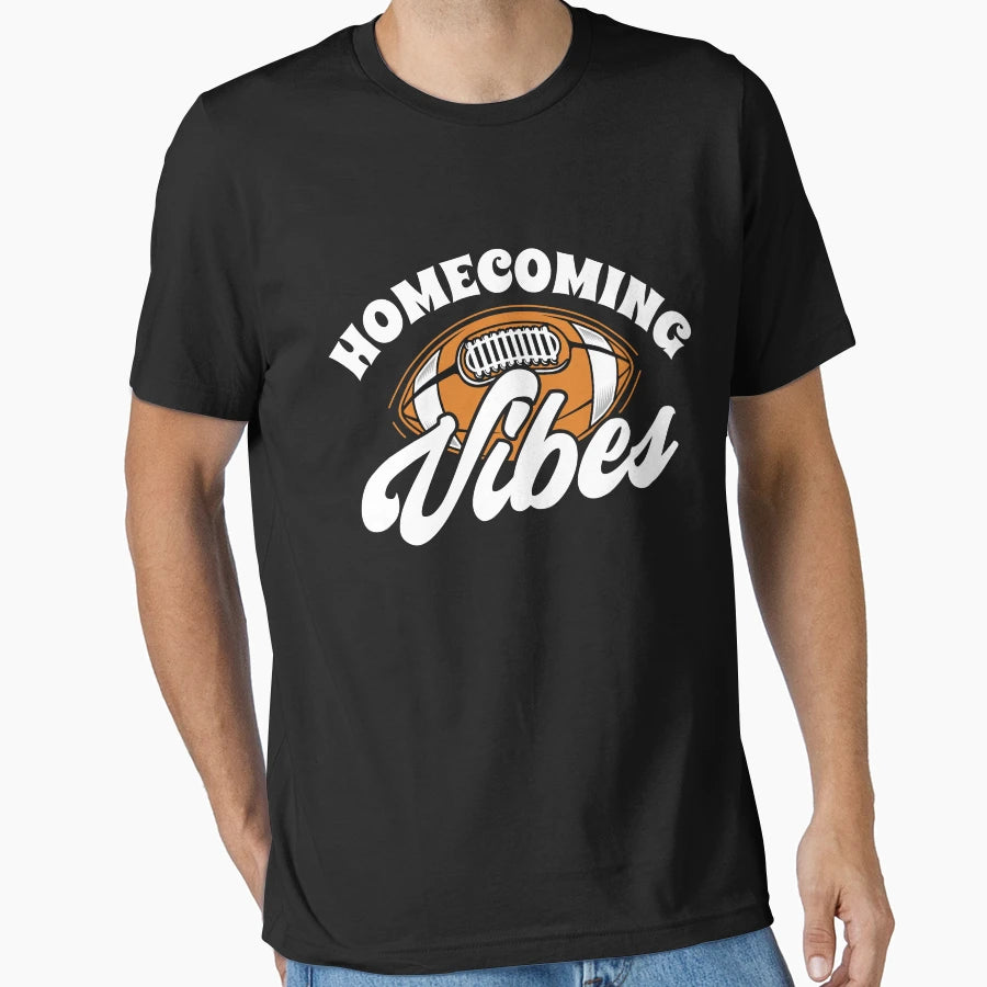 Homecoming Vibes American Football T-Shirt - Unique Graphic for Adults - T-Shirt, Sweatshirt, Hoodie