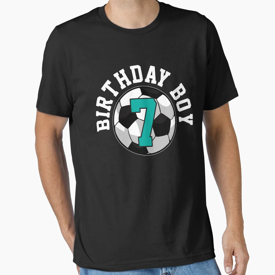 7Th Birthday Soccer T-Shirt - Fun Novelty Design Men Women - T-Shirt, Sweatshirt, Hoodie
