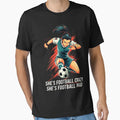 Shes Football Crazy Anime Soccer T-Shirt - Minimalist Print Men Women - T-Shirt, Sweatshirt, Hoodie