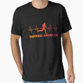 Football Americain Heartbeat Heartbeat T-Shirt - Unique Graphic Unisex - T-Shirt, Sweatshirt, Hoodie