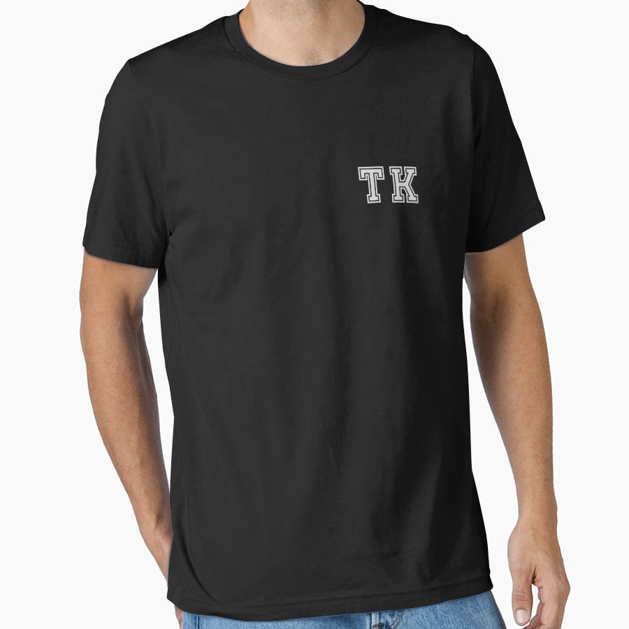 T K Varsity Initials Varsity Letters T-Shirt - Minimalist Print Men Women - T-Shirt, Sweatshirt, Hoodie