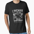 Football Linemen Quarterbacks Dad T-Shirt - Trendy Graphic for Adults - T-Shirt, Sweatshirt, Hoodie