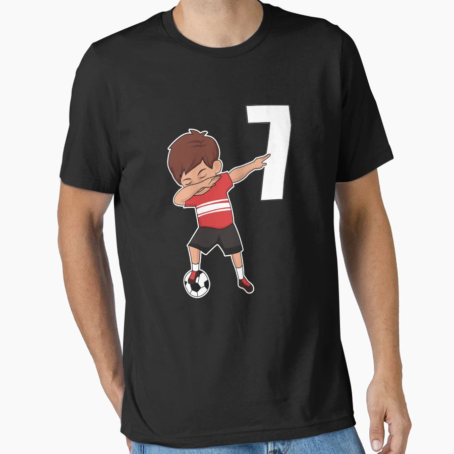 Awesome Soccer Player Number 7 T-Shirt - Custom Art Print for Adults - T-Shirt, Sweatshirt, Hoodie
