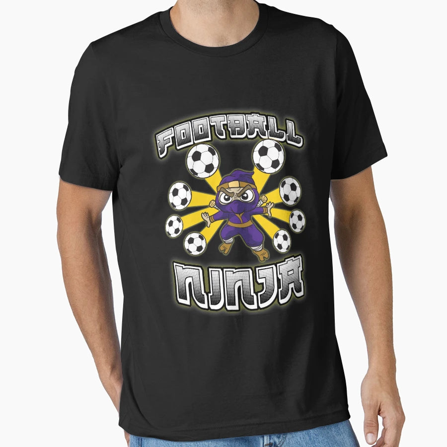 Football Ninja T-Shirt - Minimalist Print Men Women - T-Shirt, Sweatshirt, Hoodie
