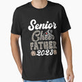 Senior Cheer Father 2023 Leopard T-Shirt - Fun Novelty Design Men Women - T-Shirt, Sweatshirt, Hoodie