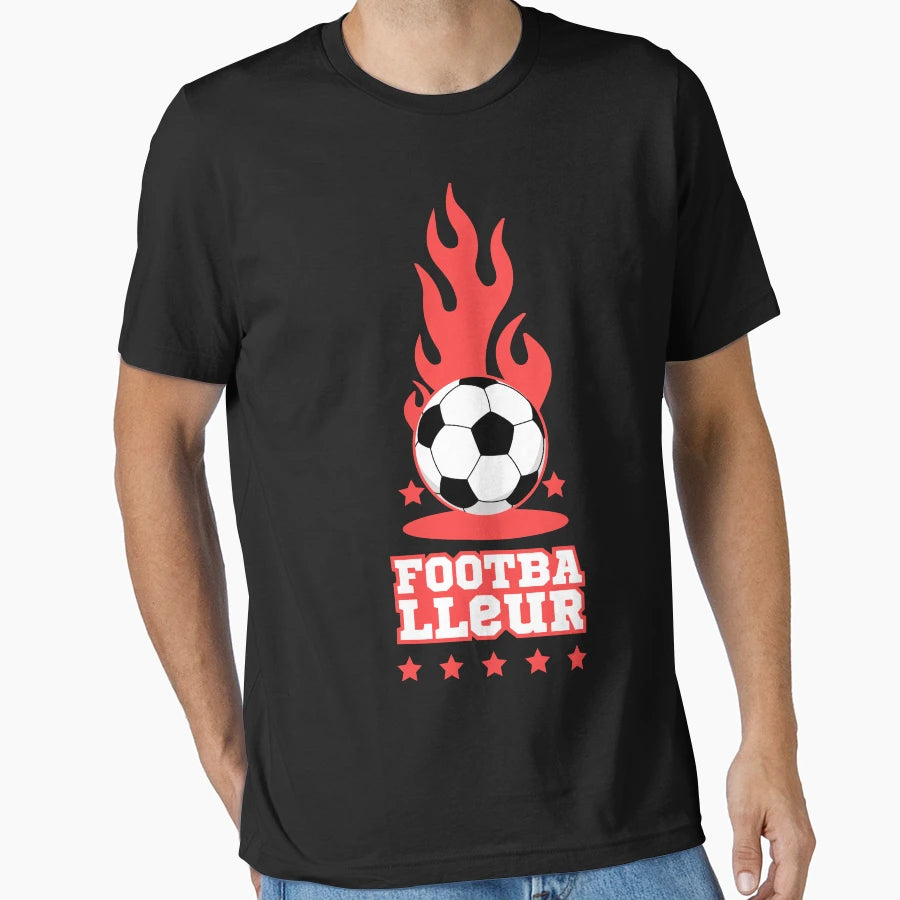 Footballeur Le Football Je Joue Au Foot T-Shirt - Unique Graphic Men Women - T-Shirt, Sweatshirt, Hoodie
