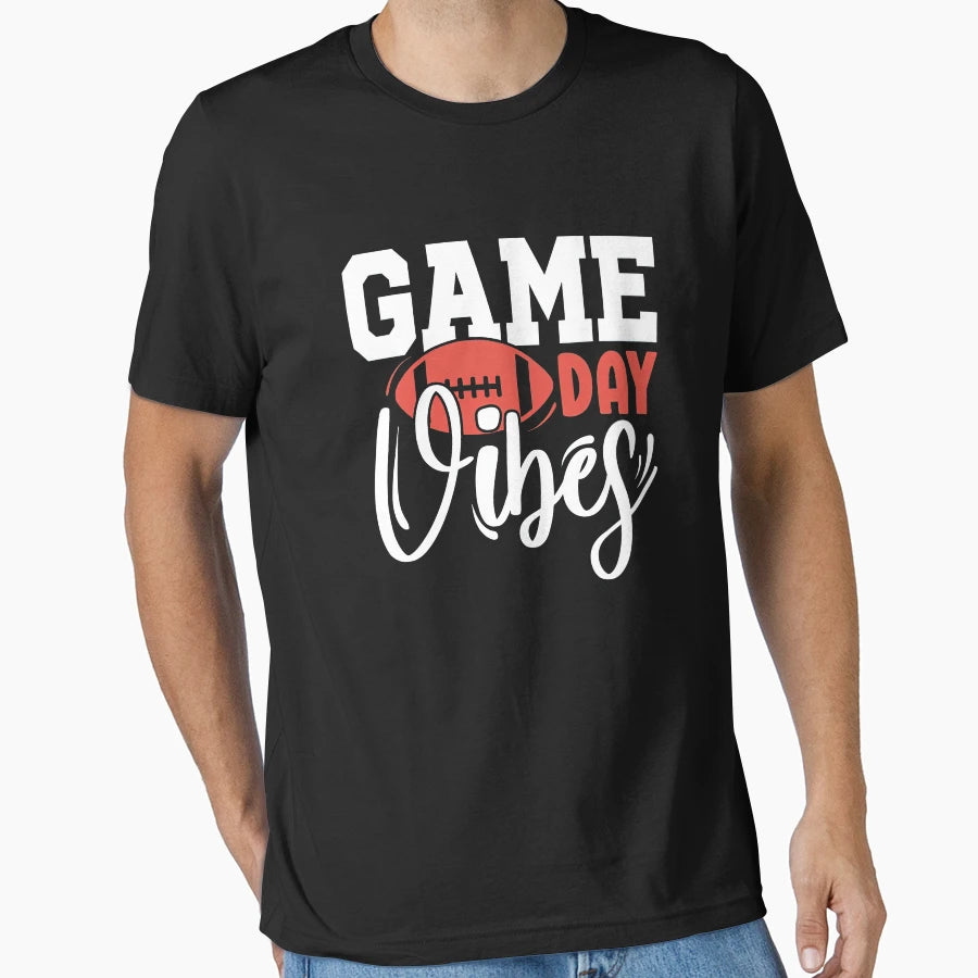 Game Day Vibes Football Volleyball T-Shirt - Minimalist Print Unisex - T-Shirt, Sweatshirt, Hoodie