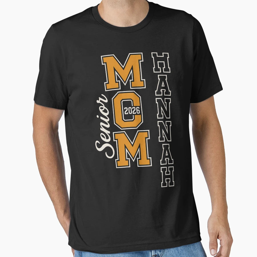 Senior Mom 2026 T-Shirt - Custom Art Print Men Women - T-Shirt, Sweatshirt, Hoodie