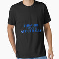 This Loves Footballcool Blue Text And T-Shirt - Custom Art Print Unisex - T-Shirt, Sweatshirt, Hoodie