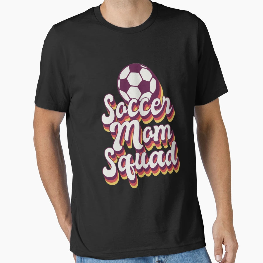 Soccer Mom Squad T-Shirt - Minimalist Print Men Women - T-Shirt, Sweatshirt, Hoodie