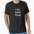 I like Nerdy things rather than naughty Cool geek - Adult & Kids T-Shirts, Sweatshirts & Hoodies apparel design preview 1