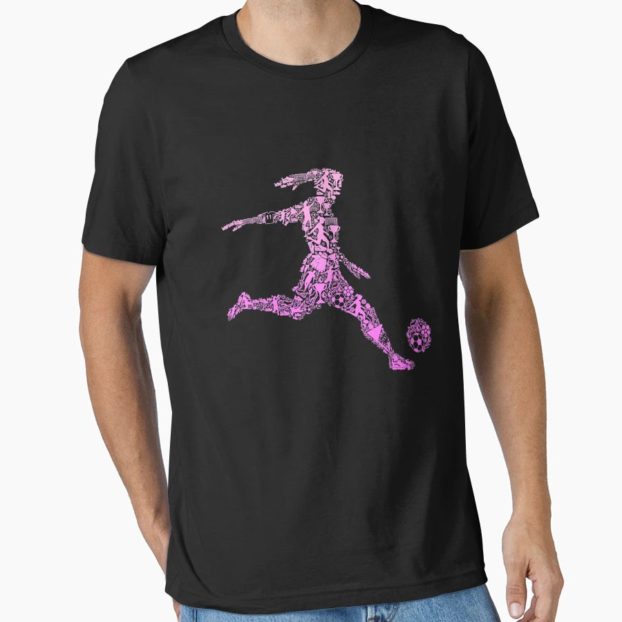 Soccer Player T-Shirt - Custom Art Print Men Women - T-Shirt, Sweatshirt, Hoodie