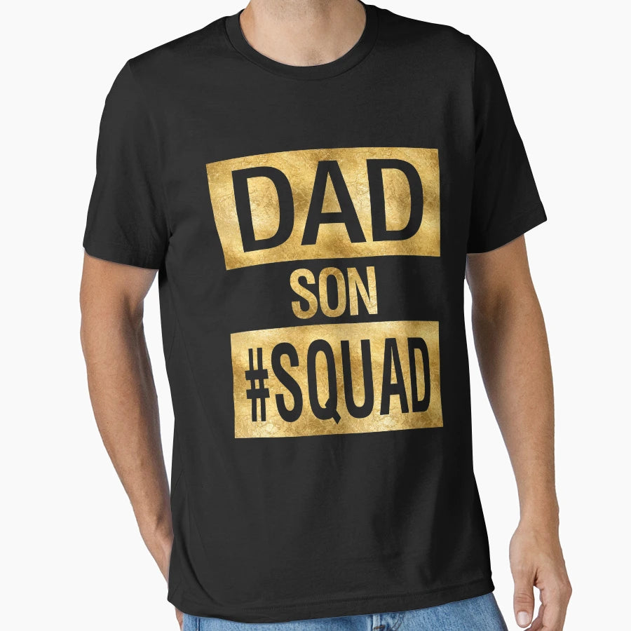 Dad Son Squad Funny Family Matching T-Shirt - Novelty Apparel for Adults - T-Shirt, Sweatshirt, Hoodie