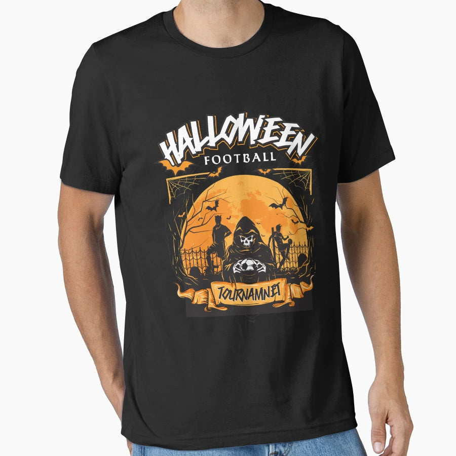 Halloween Football T-Shirt - Fun Novelty Design Men Women - T-Shirt, Sweatshirt, Hoodie