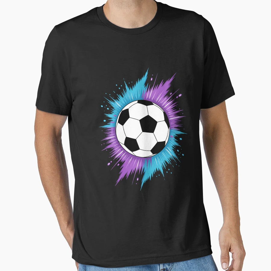 Soccer Ball Soccer Player T-Shirt - Aesthetic Graphic for Adults - T-Shirt, Sweatshirt, Hoodie