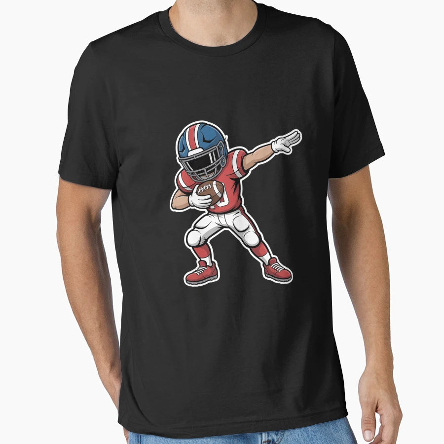 Dabbing Football Player T-Shirt - Fun Novelty Design for Adults - T-Shirt, Sweatshirt, Hoodie