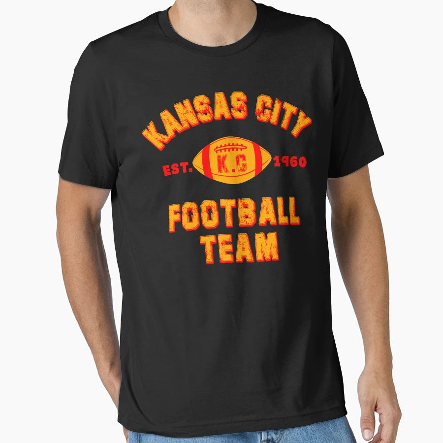 Kansas City Football Team Est 1960 Chiefs T-Shirt - Trendy Graphic Unisex - T-Shirt, Sweatshirt, Hoodie