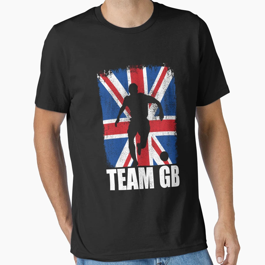 Team Gb Soccer Football Sports Fan Funny T-Shirt - Trendy Graphic Men Women - T-Shirt, Sweatshirt, Hoodie