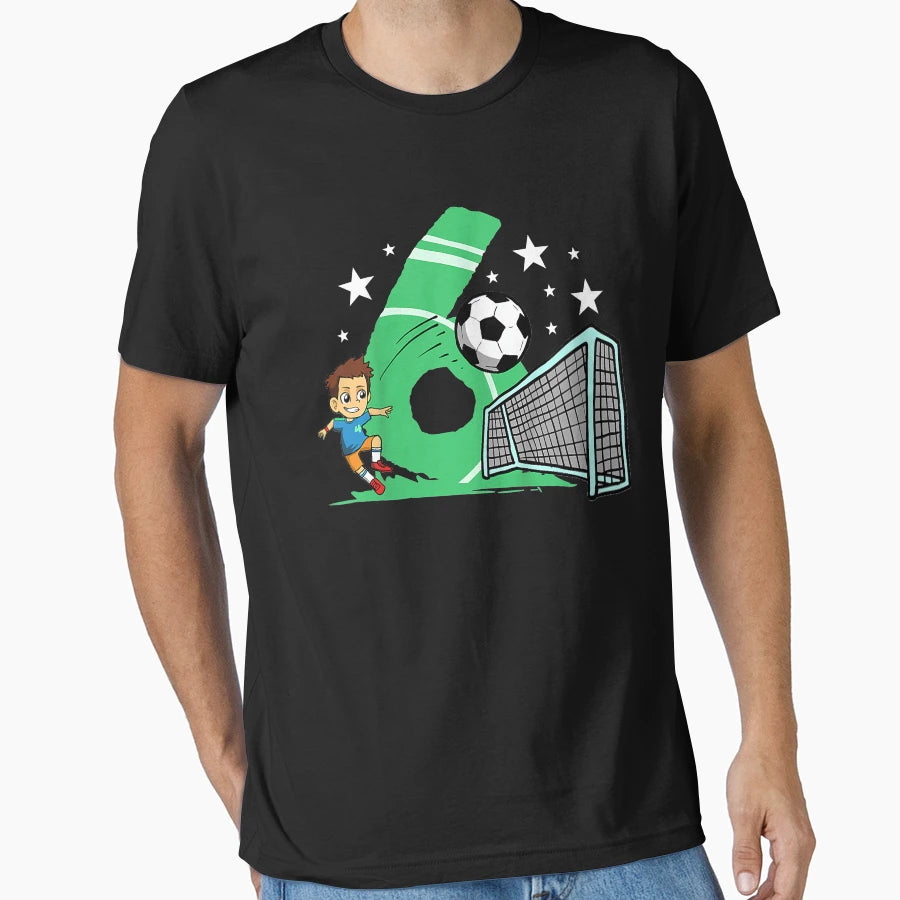 6Th Birthday Soccer 6 Years Old T-Shirt - Fun Novelty Design for Adults - T-Shirt, Sweatshirt, Hoodie