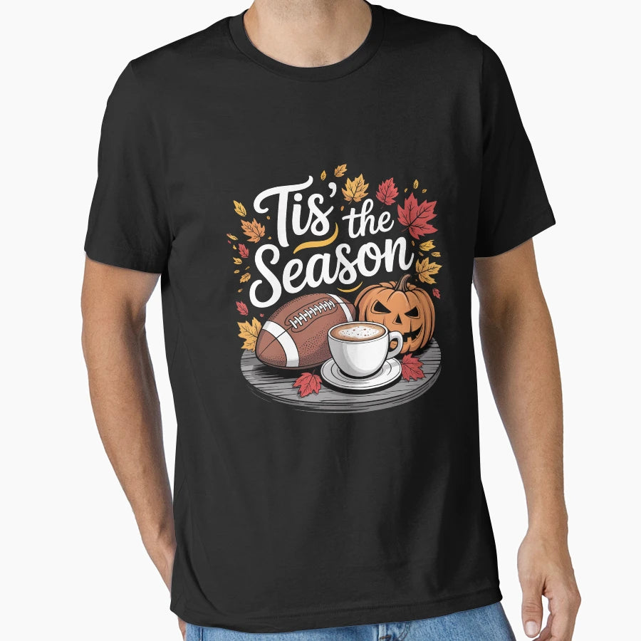 Tis Season Halloween Bats Pumpkin T-Shirt - Novelty Apparel for Adults - T-Shirt, Sweatshirt, Hoodie