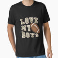 Love My American Football Rugby Mom T-Shirt - Aesthetic Graphic for Adults - T-Shirt, Sweatshirt, Hoodie