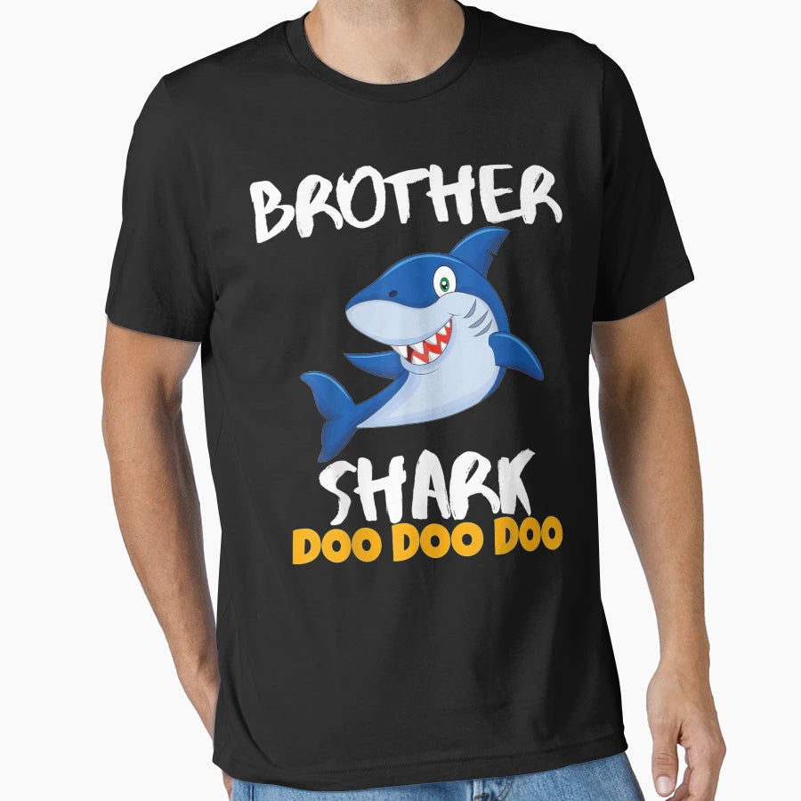 Brother Shark Doo Doo Bro Gift T-Shirt - Streetwear Style for Adults - T-Shirt, Sweatshirt, Hoodie