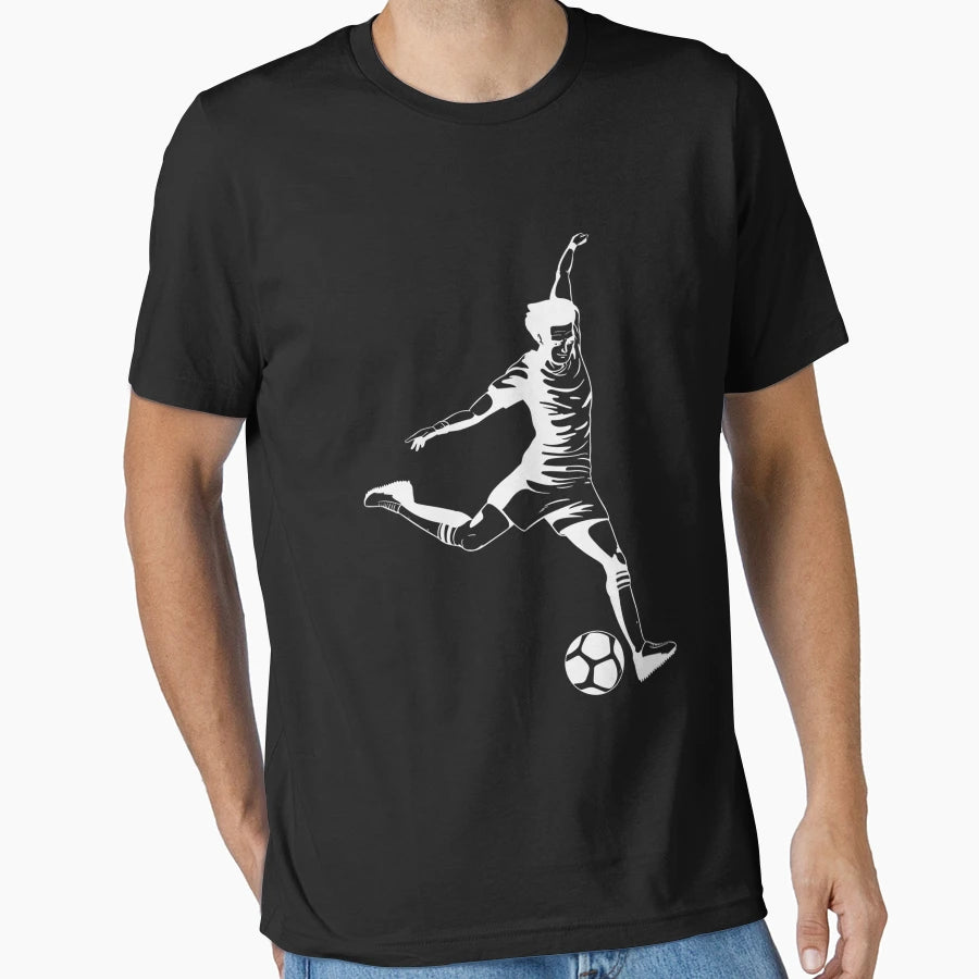 Soccer Player Art Picture T-Shirt - Fun Novelty Design Unisex - T-Shirt, Sweatshirt, Hoodie