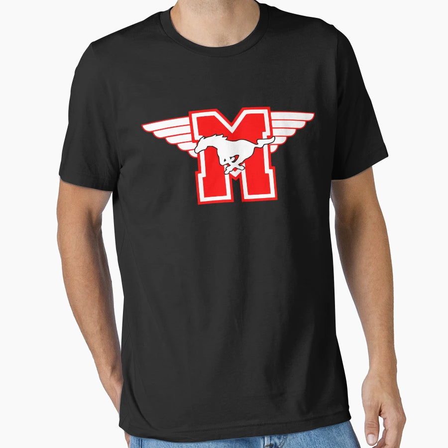 Hami Lton Mustangs Hockey Team Young T-Shirt - Custom Art Print Unisex - T-Shirt, Sweatshirt, Hoodie