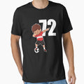 Awesome Soccer Player Number 72 Soccer T-Shirt - Unique Graphic Men Women - T-Shirt, Sweatshirt, Hoodie