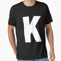 Uppercase Letter K T-Shirt - Trendy Graphic for Adults - T-Shirt, Sweatshirt, Hoodie