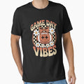 Game Day Vibes Coquette Bow Football T-Shirt - Minimalist Print Men Women - T-Shirt, Sweatshirt, Hoodie