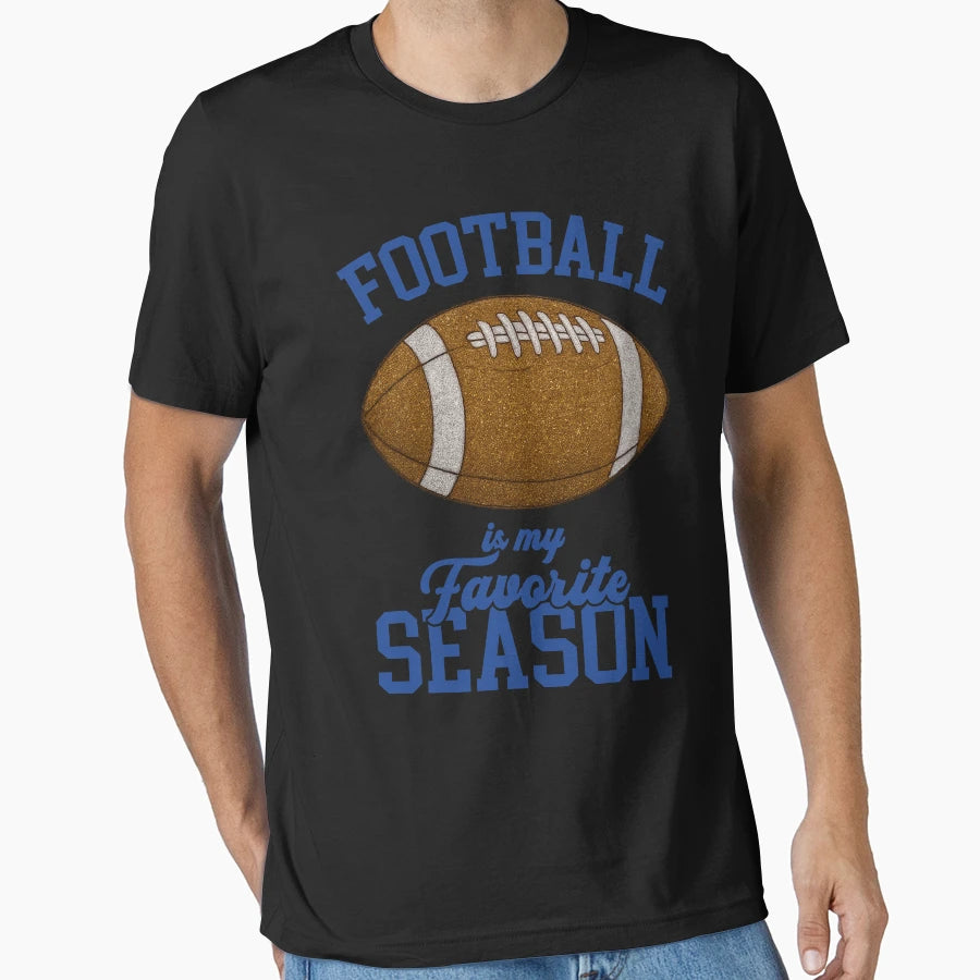 Glitter Football Season T-Shirt - Fun Novelty Design for Adults - T-Shirt, Sweatshirt, Hoodie