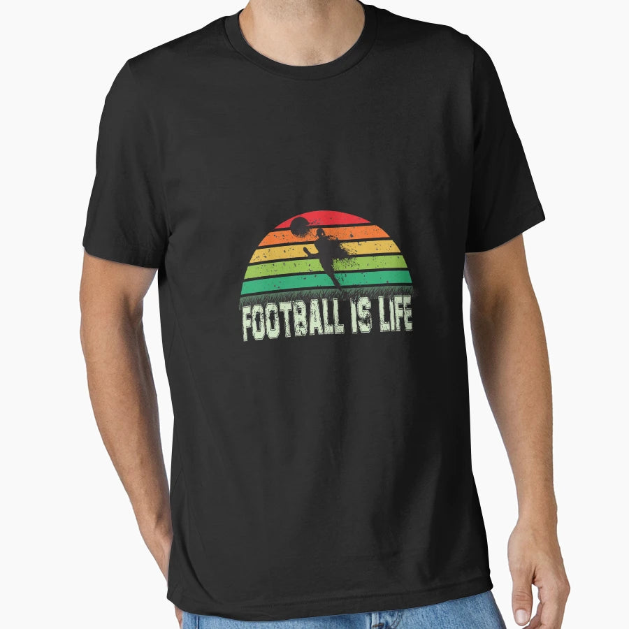 Football Is Life Gift T-Shirt - Novelty Apparel for Adults - T-Shirt, Sweatshirt, Hoodie