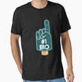 Bro Brother Number One Foam Finger T-Shirt - Minimalist Print for Adults - T-Shirt, Sweatshirt, Hoodie