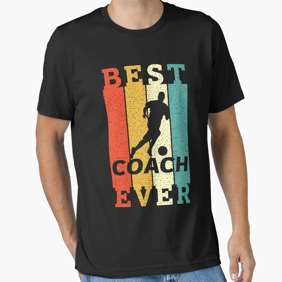 Best Best Soccer Coach Ever Funny T-Shirt - Fun Novelty Design for Adults - T-Shirt, Sweatshirt, Hoodie