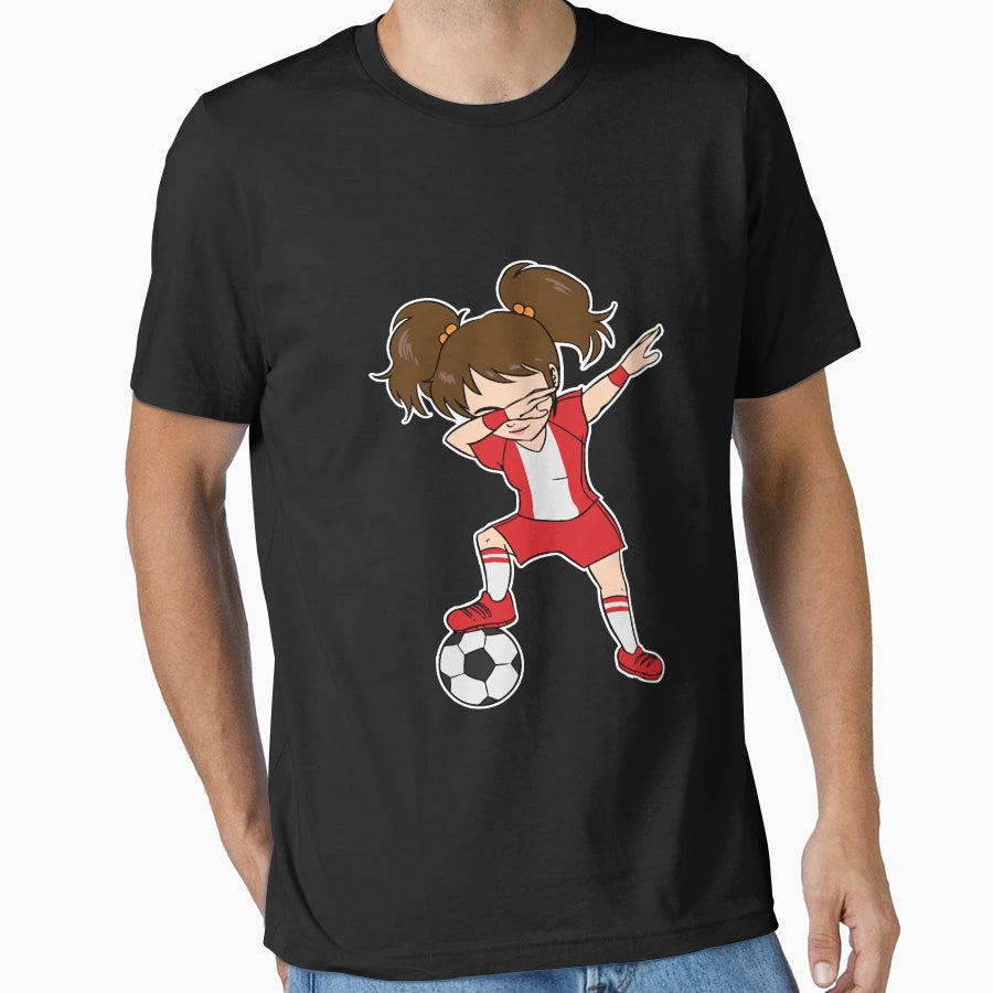 Dabbing Soccer Canada Soccer T-Shirt - Unique Graphic for Adults - T-Shirt, Sweatshirt, Hoodie
