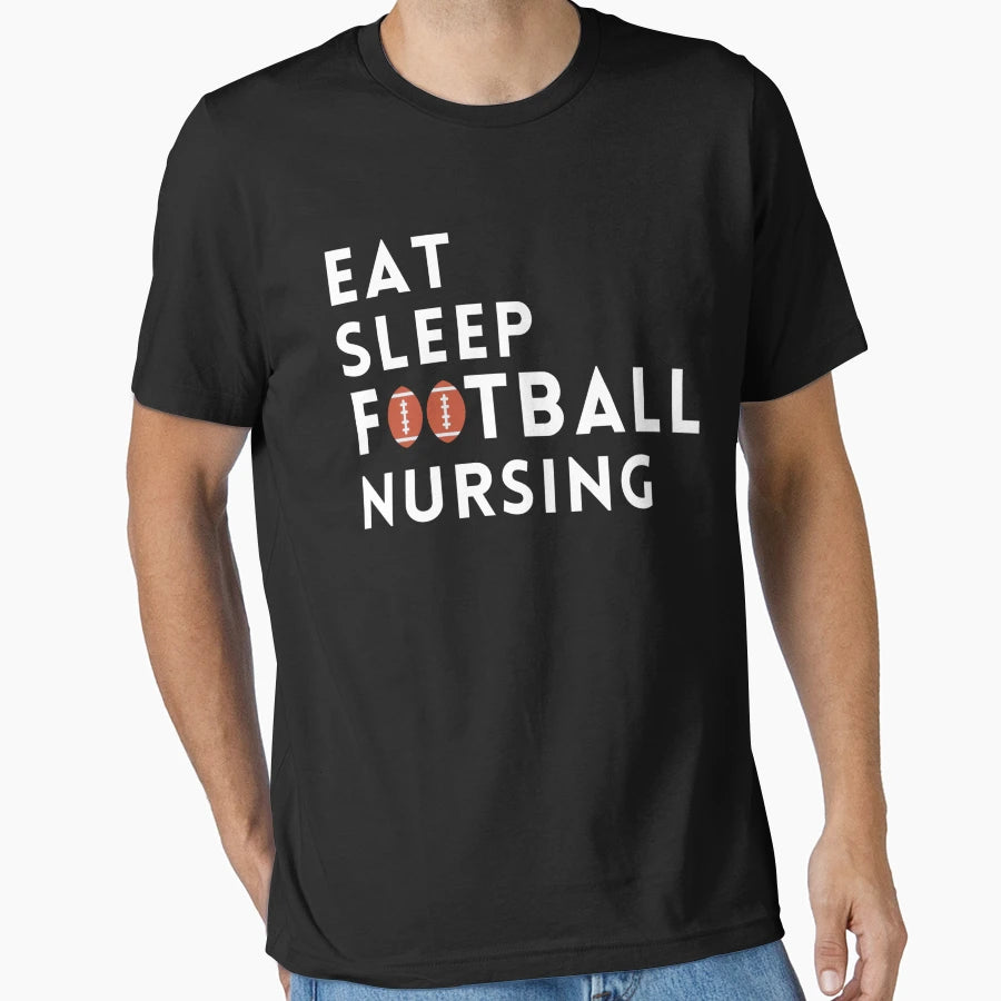 Eat Sleep Football Great Gift T-Shirt - Casual Everyday Wear for Adults - T-Shirt, Sweatshirt, Hoodie