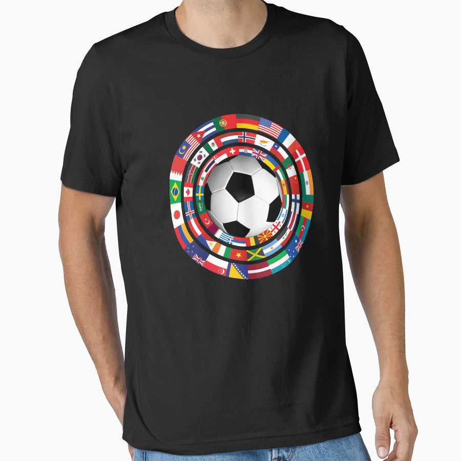 World Flags Soccer Cup T-Shirt - Trendy Graphic Unisex - T-Shirt, Sweatshirt, Hoodie