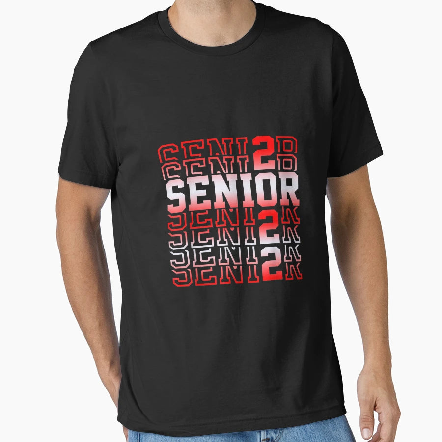 Class 2022 Senior School Colors Red T-Shirt - Custom Art Print for Adults - T-Shirt, Sweatshirt, Hoodie