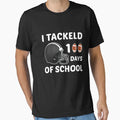 I Tackled 100 Days School 100Th Day T-Shirt - Minimalist Print for Adults - T-Shirt, Sweatshirt, Hoodie