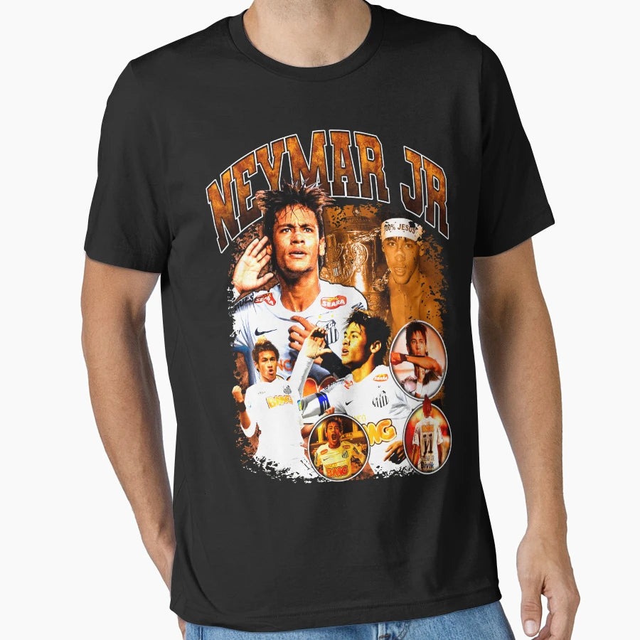 Neymar Jr Santos T-Shirt - Custom Art Print Men Women - T-Shirt, Sweatshirt, Hoodie