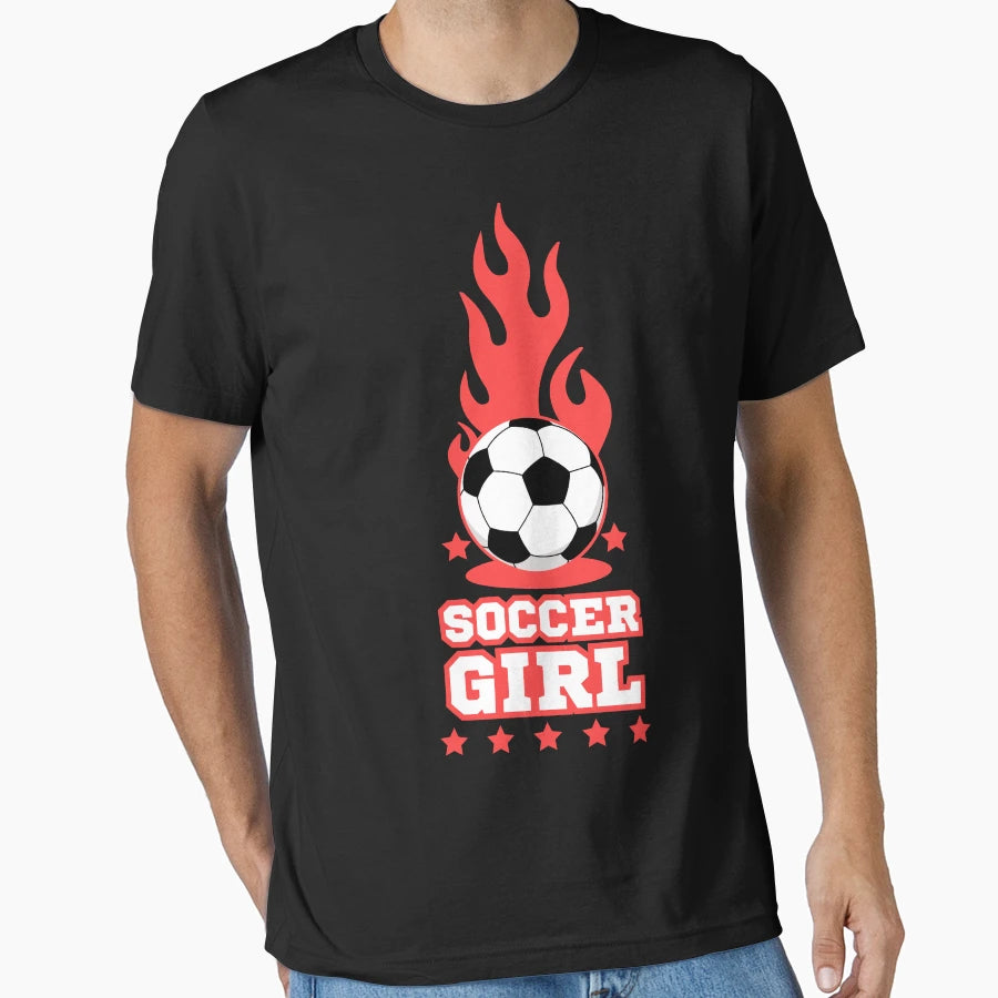 Soccer Black Soccer Players T-Shirt - Streetwear Style Men Women - T-Shirt, Sweatshirt, Hoodie