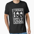 I Tackled 100 Days School Football T-Shirt - Minimalist Print Unisex - T-Shirt, Sweatshirt, Hoodie